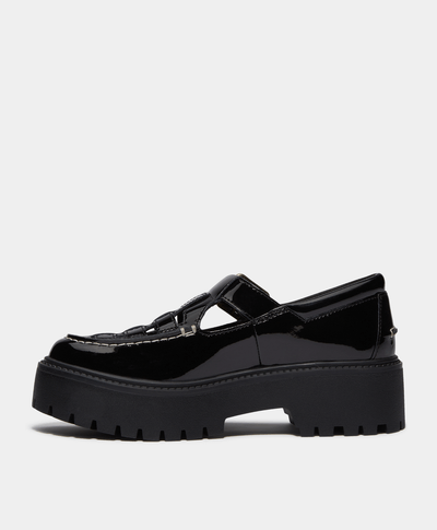 Zapatos Stone Street Buckle Para Mujer, Negro