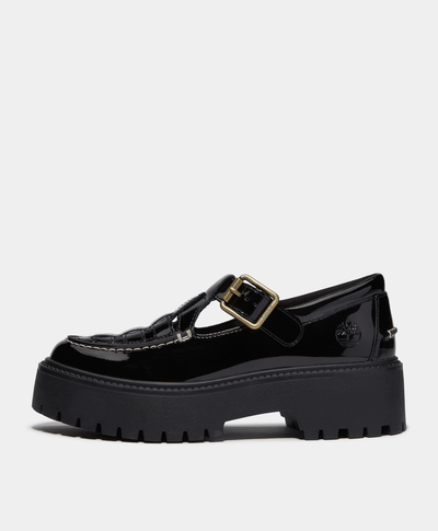 Zapatos Stone Street Buckle Para Mujer, Negro