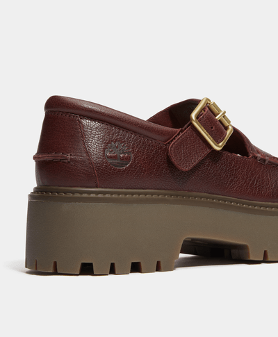 Zapatos Stone Street Buckle Para Mujer, Vino