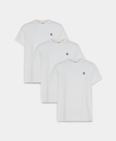 3 Pack Playeras Slim Fit Para Hombre, Blanco