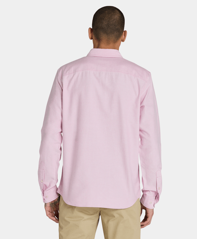 Camisa Oxford Slim Fit Para Hombre, Rosa