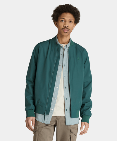 Chamarra Bomber Regular Fit Water Resistant Para Hombre, Verde