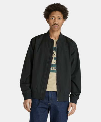 Chamarra Bomber Water Resistant Para Hombre, Negro