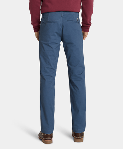 Pantalón Chino De Twill Slim Fit Para Hombre, Azul