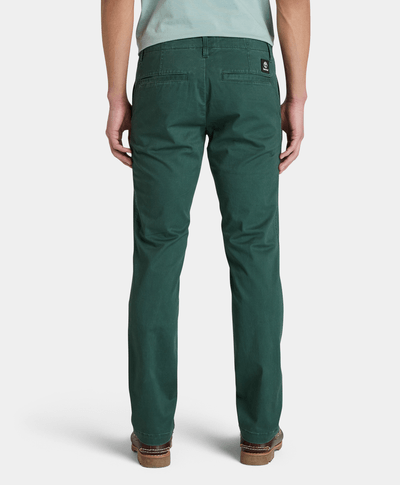 Pantalón Chino De Twill Slim Fit Para Hombre, Verde