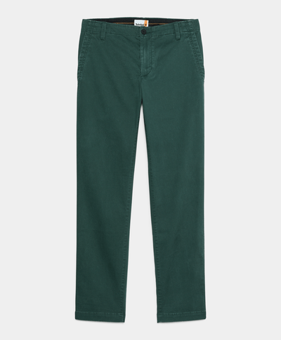 Pantalón Chino De Twill Slim Fit Para Hombre, Verde