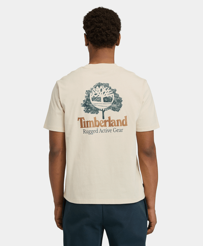 Playera Para Hombre Rugged Active Gear Back Graphic, Beige