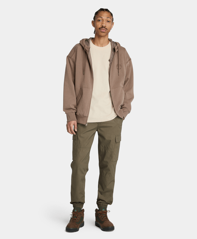 Playera Regular Fit Con Parche Bordado Para Hombre, Beige