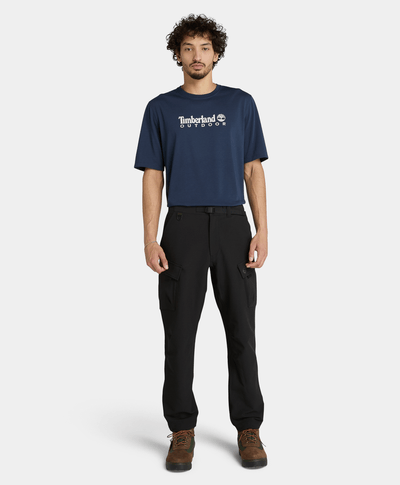 Playera Regular Fit Con Protección Uv Para Hombre, Azul