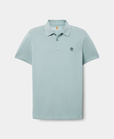 Polo Manga Corta Regular Fit Con Logo En Pecho Para Hombre, Azul