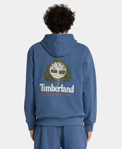 Sudadera Authentic Fit Con Parche Bordado Para Hombre, Azul