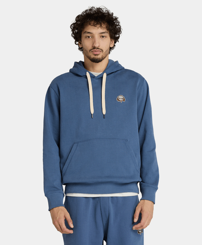 Sudadera Authentic Fit Con Parche Bordado Para Hombre, Azul