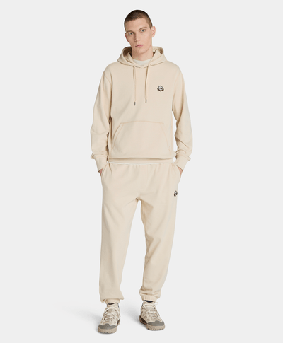 Sudadera Authentic Fit Con Parche Bordado Para Hombre, Beige