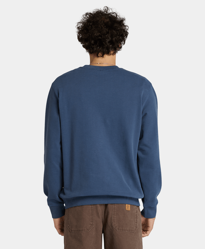 Sudadera Authentic Fit Con Parche Bordado Unisex, Azul