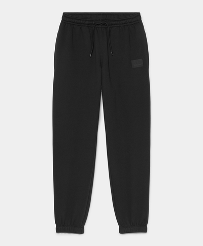 Sweatpants Con Logo De Silicona Unisex, Negro