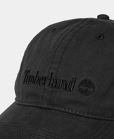 Gorra Cooper Hill de lona de algodón, Negro