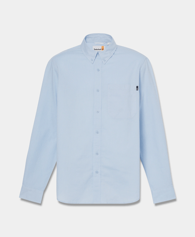 Camisa Oxford Regular Fit Para Hombre, Azul
