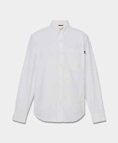 Camisa Oxford Regular Fit Para Hombre, Blanco
