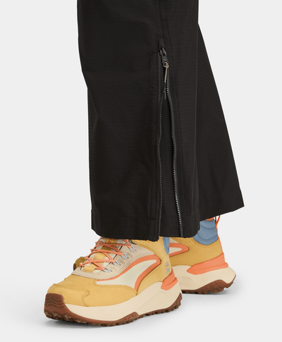 Pantalones De Senderismo StraIght Fit Para Mujer, Negro