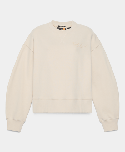 Sudadera Relaxed Fit Para Mujer, Beige