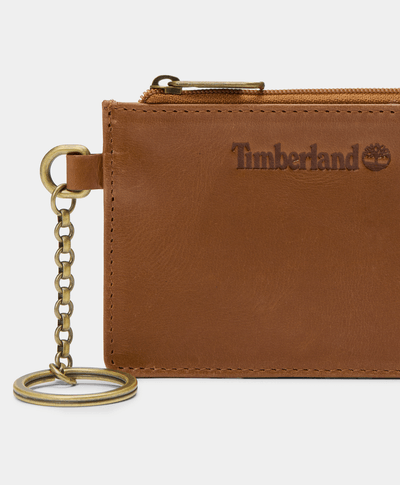 Tarjetero Con Llavero Unisex, Café