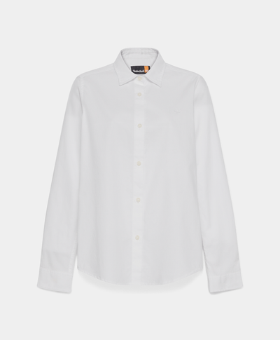 Camisa Oxford Regular Fit Para Mujer, Blanco