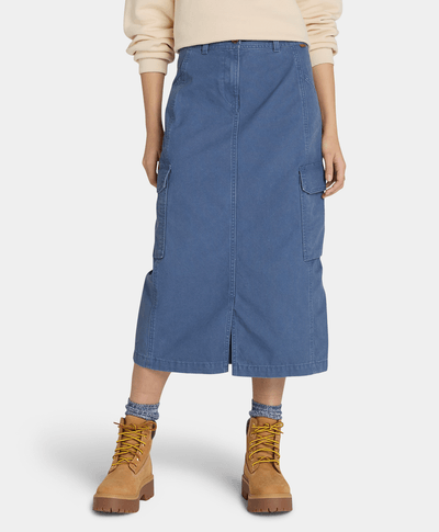 Falda Estilo Cargo Para Mujer, Azul