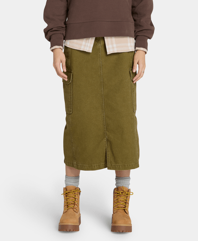 Falda Estilo Cargo Para Mujer, Verde