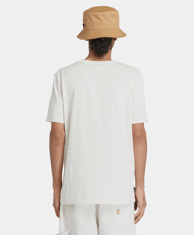 Playera Regular Fit Con Logo Lineal Para Hombre, Beige