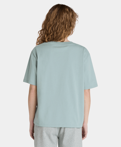 Playera Regular Fit Grafico Para Mujer, Azul