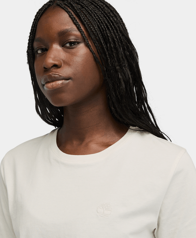 Playera Regular Fit Para Mujer, Beige