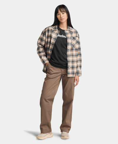 Playera Regular Fit Para Mujer, Negro