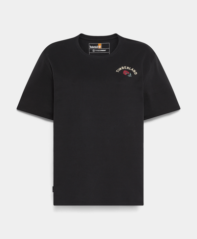 Playera Timberfresh Regular Fit Grafico Floral Trasero Para Mujer, Negro