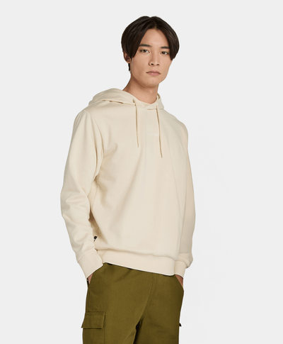 Sudadera Brushback Logo Authentic Fit Unisex, Beige