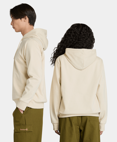 Sudadera Brushback Logo Authentic Fit Unisex, Beige