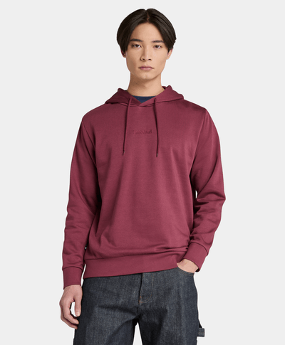 Sudadera Brushback Logo Authentic Fit Unisex, Vino