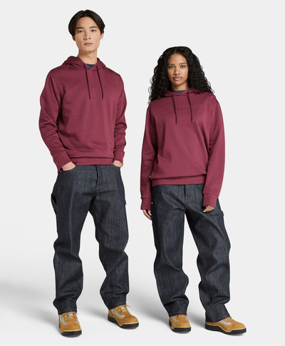 Sudadera Brushback Logo Authentic Fit Unisex, Vino