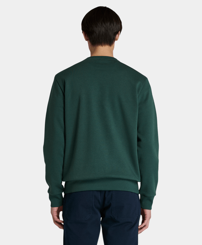 Sudadera Brushback Logo Regular Fit Para Hombre, Verde