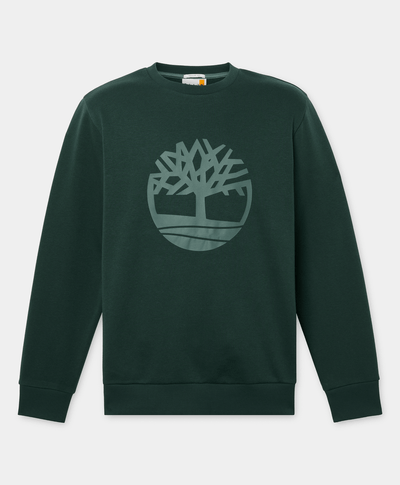 Sudadera Brushback Logo Regular Fit Para Hombre, Verde