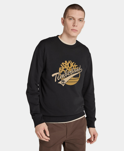 Sudadera Regular Fit Grafico Para Hombre, Negro