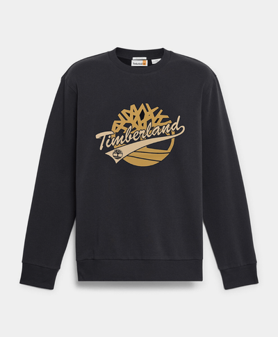 Sudadera Regular Fit Grafico Para Hombre, Negro