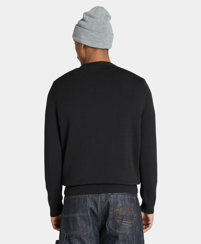 Suéter Regular Fit Para Hombre, Negro