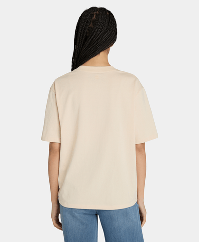 Playera Comfortt Relaxed Fit Para Mujer, Blanco