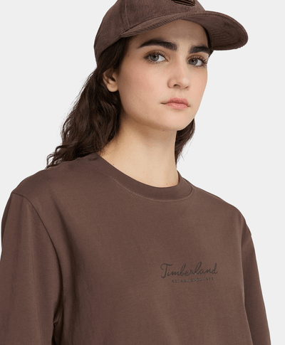 Playera Comfortt Relaxed Fit Para Mujer, Café