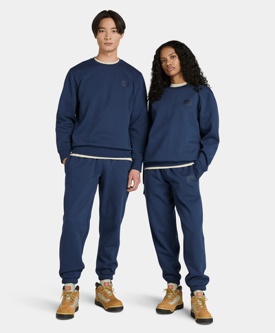 Sweatpants Con Logo De Silicona Unisex, Azul