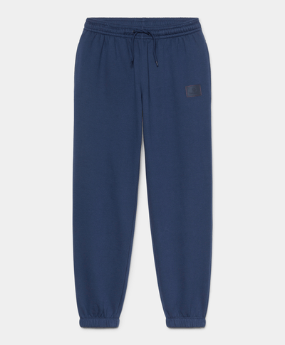 Sweatpants Con Logo De Silicona Unisex, Azul