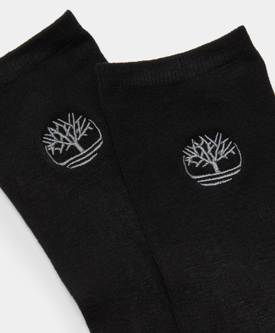 2-Pack Calcetines Crew Para Mujer, Negro