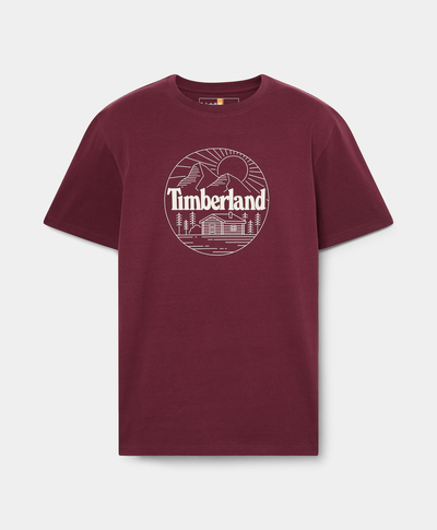 Playera Con Grafico Para Hombre, Vino