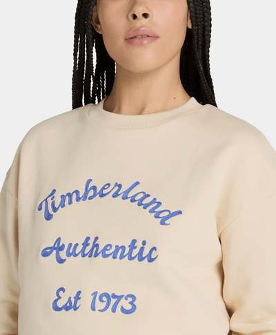 Sudadera Relaxed Fit Para Mujer, Beige