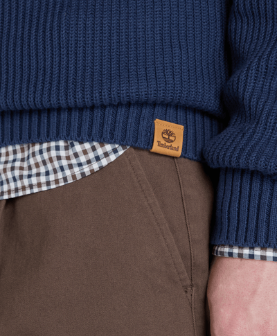 Suéter Texturizado Wr Regular Fit Con Cierre De 1/4 Para Hombre, Azul